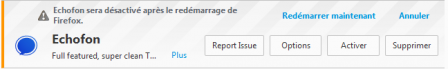Echofon a été désactivé