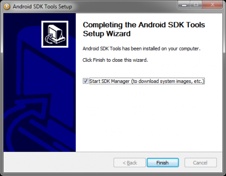 Android SDK Tools Setup : Finish