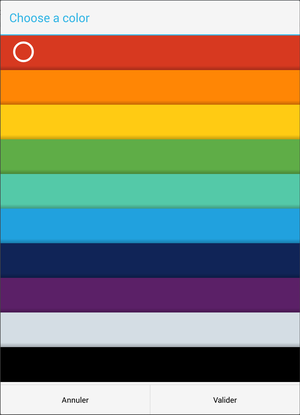 Sélecteur de couleur dans Firefox Nightly 30 pour Android