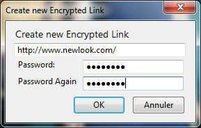 create new encrypted link